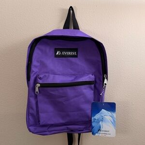 Purple Everest Backpack new with tags
